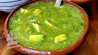 🔴El Secrero que Usan Los Taqueros para una Buena Salsa de Barbacoa🔥Salsa Taquera Verde [upl. by Enirrok]