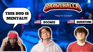 BRAWLHALLA NOOB REACTS TO BOOMIE AND SANDSTORM [upl. by Yarak]