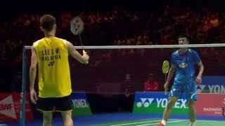 HD Final  MS  LEE Chong Wei vs CHEN Long  2014 Yonex All England Open [upl. by Berget759]