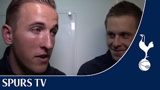 Spurs TV  Harry Kane and Gylfi Sigurdsson interview after cup win [upl. by Nnylimaj42]