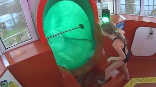 Green CyCloon Water Slide at Tikibad Duinrell [upl. by Merceer]