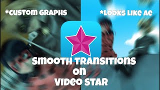 how to make smooth transitions in video star  custom graph tutorial [upl. by Strep]