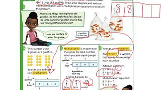 Envision Math 11 Topic 1 lesson 1 Multiplication as repeated addition [upl. by Hannus259]