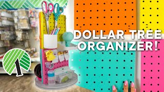 DIY Dollar Tree Pegboard Tool Organizer  Affordable Craft Room Storage [upl. by Eladal930]