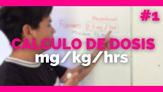 ✅CALCULO DE DOSIS EN ENFERMERIA  mgkghrs  Administración de Medicamentos  MUY FACIL [upl. by Kwasi]