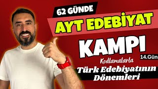 Türk Edebiyatının Dönemleri  62 Günde AYT EDEBİYAT Kampı 2024 PDF 📌14Gün  Deniz Hoca [upl. by Kcira352]