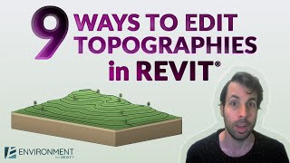 9 Ways to Edit Topographies in Revit®  Environment for Revit® TUTORIAL [upl. by Aneris]