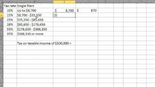 Using tax brackets to calculate tax [upl. by Veronica982]