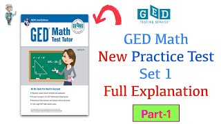 2024 NEW GED MATH PRACTICE TEST Set1 Questions 124 Full Explanation [upl. by Virg]