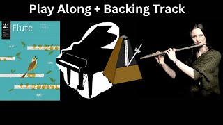 The Birdcatchers Song  AMEB grade 3 Flute  Backing Track  Metronome [upl. by Eyr]