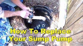 How To Replace Your Back Yard Sump Pump [upl. by Lednahc]