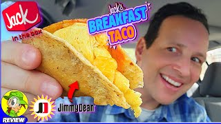 Jack In The Box® BREAKFAST TACO Review 🃏🍳🌮 Jimmy Dean® Sausage 🐷 Peep THIS Out 🕵️‍♂️ [upl. by Ailssa]