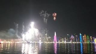 Fireworks 🎆 at Doha Corniche [upl. by Yewed]