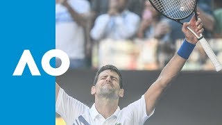 Novak Djokovic v Denis Shapovalov match highlights 3R  Australian Open 2019 [upl. by Kerwon856]