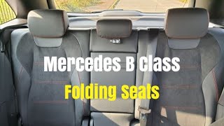 Mercedes B Class Folding The Rear Seats 2020 Model Onwards [upl. by Aisset961]