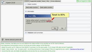 Free Waste Ink Pad Counters Reset to 80 Epson L380 L3110 L3160 L3210 L3250  reset by Yourself [upl. by Wolliw]