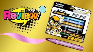 REVIEW Marcadores Metálicos CRAYOLA ALTERNATIVE  Cuanto me costaron Valen la pena [upl. by Nuahsed201]