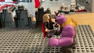 Thor kills Thanos to avenge Lokis death Scene AVENGERS INFINITY WAR [upl. by Rihat]