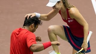 Leander Paes amp Martina Hingis 71414 Mixed Doubles Highlights [upl. by Charteris]