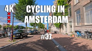 Amsterdam Unveiled A 4K Cycling Journey through Historic Canals and Bustling Streets [upl. by Aleda]