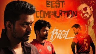 Bigil  Tamil Movie  Super Stunts Compilation  Vijay  Nayanthara  English Subtitles [upl. by Aryc930]