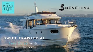 2021 Beneteau Swift Trawler 41  Sea trial with fuel burn and speed test with Dan Jones [upl. by Yessej]