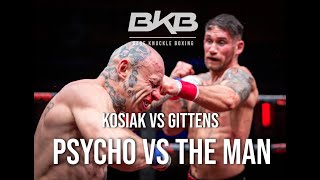 CRAZY BARE KNUCKLE FIGHT  GITTENS Vs KOSIAK BKB36 FULLFIGHT [upl. by Ytiak]