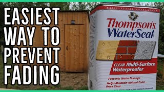 Easiest Way To Seal Wood and Prevent fading Using Thompsons Water Seal Application Trick [upl. by Eittam39]