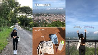 First time of hiking to the top of the mountain⛰️in TaunggyiShan State♡တောင်တက်ကြမယ်Burmese Vlog [upl. by Cirdor697]