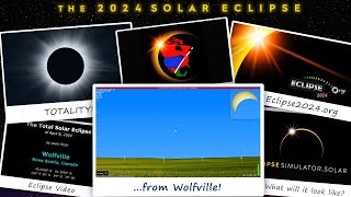 The Total Solar Eclipse of April 8 2024 from Wolfville NS [upl. by Assilak]