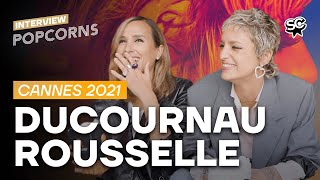 Julia Ducournau amp Agathe Rousselle — TITANE  LInterview Popcorns Cannes 2021 [upl. by Cathe]