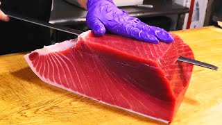 10000 Luxurious Bluefin Tuna Otoro Cutting  The Ultimate Sushi Experience [upl. by Stevena]