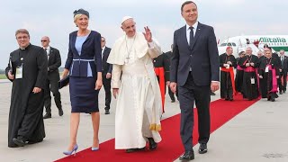 Telewizja Republika  ŚDM  Lądowanie Papieża Franciszka w Krakowie 20160727 [upl. by Hagai880]