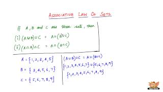 What is Associative law of Sets [upl. by Inwat]