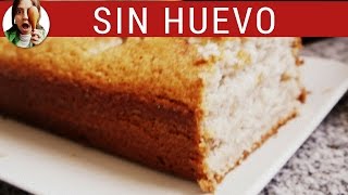 Budín de Banana SIN huevo ¡fácil  Bizcocho SIN huevo  Paulina Cocina [upl. by Olette]