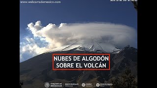 🗻 POPOCATÉPETL  Las nubes forman símbolos extraños ¿Qué nos quieren decir El Volcán EnVivo [upl. by Nnaillij]