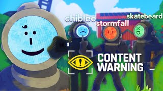 Squeex plays Content Warning with Chiblee Skatebeard and Stormfall [upl. by Llerej556]