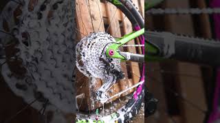 🧼✨ Foaming Degreaser Bike Cleaning 😍🧽 Shorts [upl. by Ahsinrac]