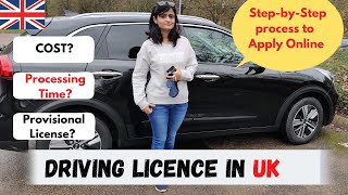 Driving License in UK  How to apply provisional driving licence  Online Process Explained [upl. by Zetniuq]