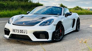 2024 Porsche 718 Spyder RS review500bhp 9000rpm 191mph is this the greatest Boxster of them all [upl. by Kayle41]