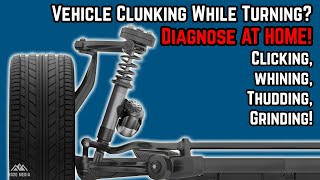 DIY  How to Diagnose a Car Clunking Noise While Turning [upl. by Hosea]