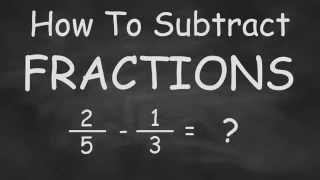 How To Subtract Fractions  Quick and Easy Fractions [upl. by Larisa]