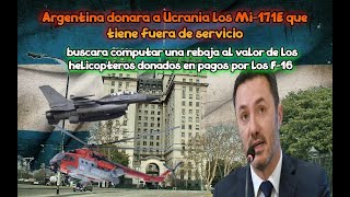 Argentina donara sus helicópteros MI171E a Ucrania [upl. by Yeloc]