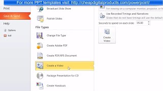 How to Convert Powerpoint 2010 2013 etc PPT PPTX to Video MP4 WMV etc [upl. by Ueik]