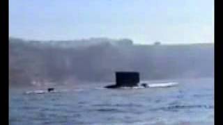 Hellenic 209 Submarine Surfacing [upl. by Ydassac]