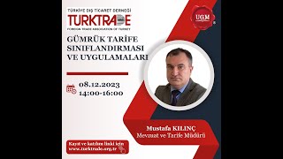 GÜMRÜK TARİFE SINIFLANDIRMASI VE UYGULAMALARI [upl. by Alejandrina]