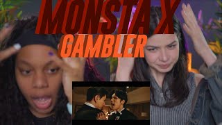 MONSTA X 몬스타엑스 GAMBLER MV REACTION [upl. by Yarod334]