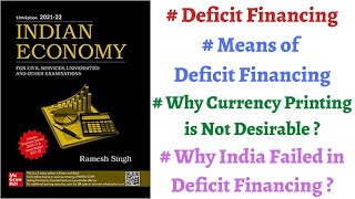 Part 125 Deficit Financing  How amp why it is done  Why Deficit Financing failed in India  upsc [upl. by Akerdnuhs86]