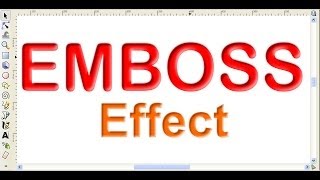 How to Make Emboss Effect Using Inkscape [upl. by Rovelli]