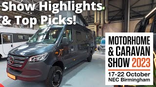 Our favourites from the 2023 Motorhome and Caravan Show  NEC [upl. by Rapsag360]